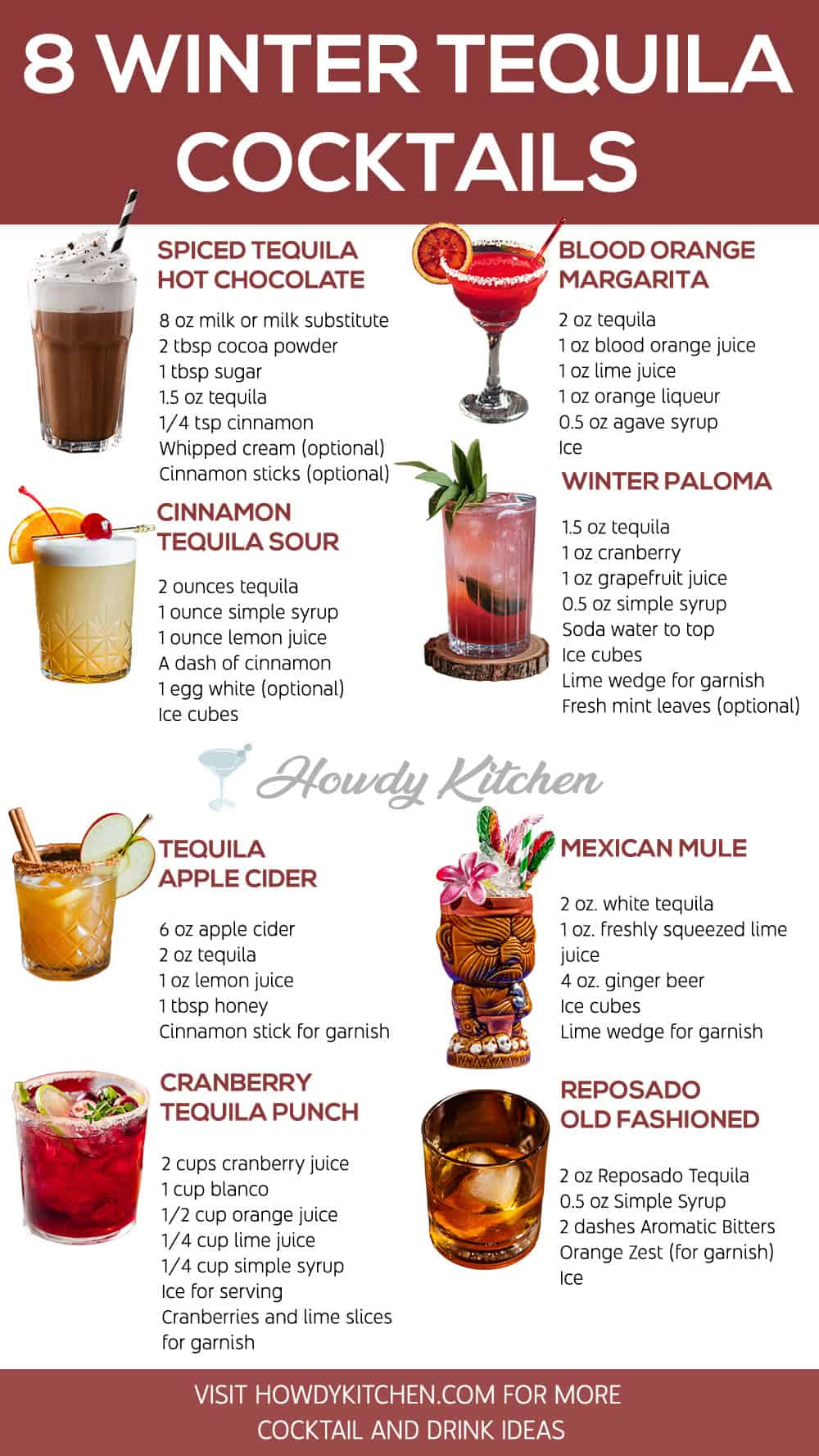 Winter Tequila Cocktails Recipes