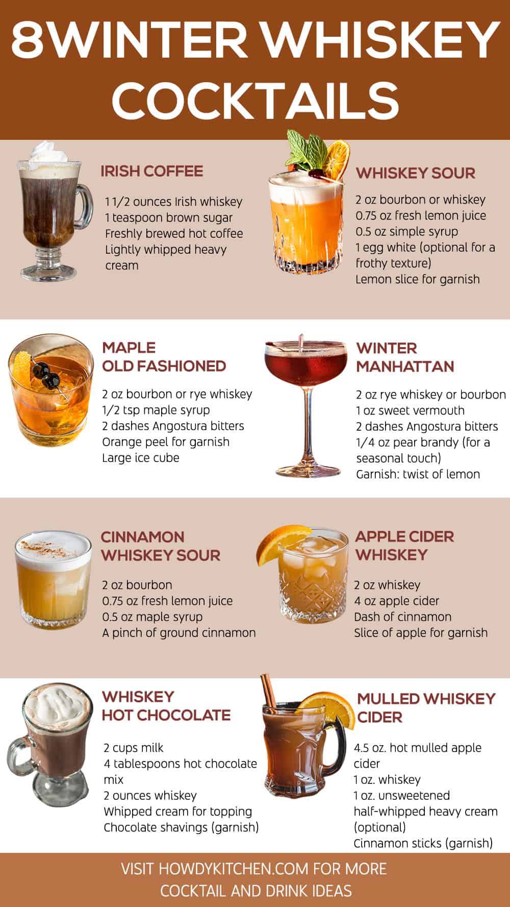 Winter Whiskey Cocktails Recipes