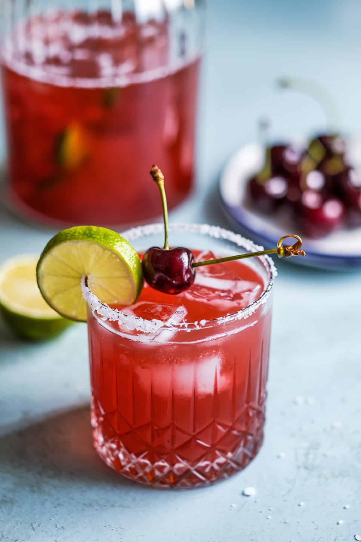 cherry limeade cocktail