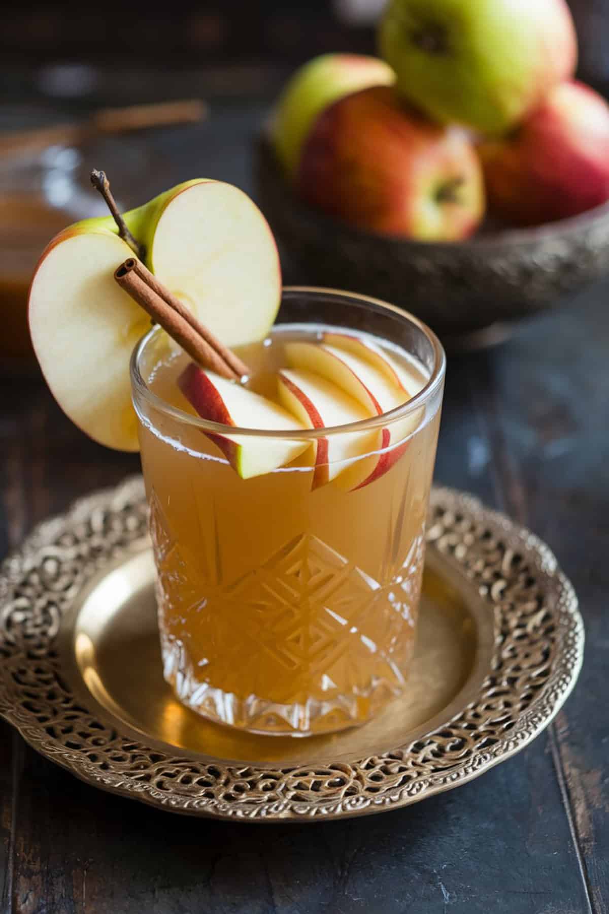 spiced apple cider with rum