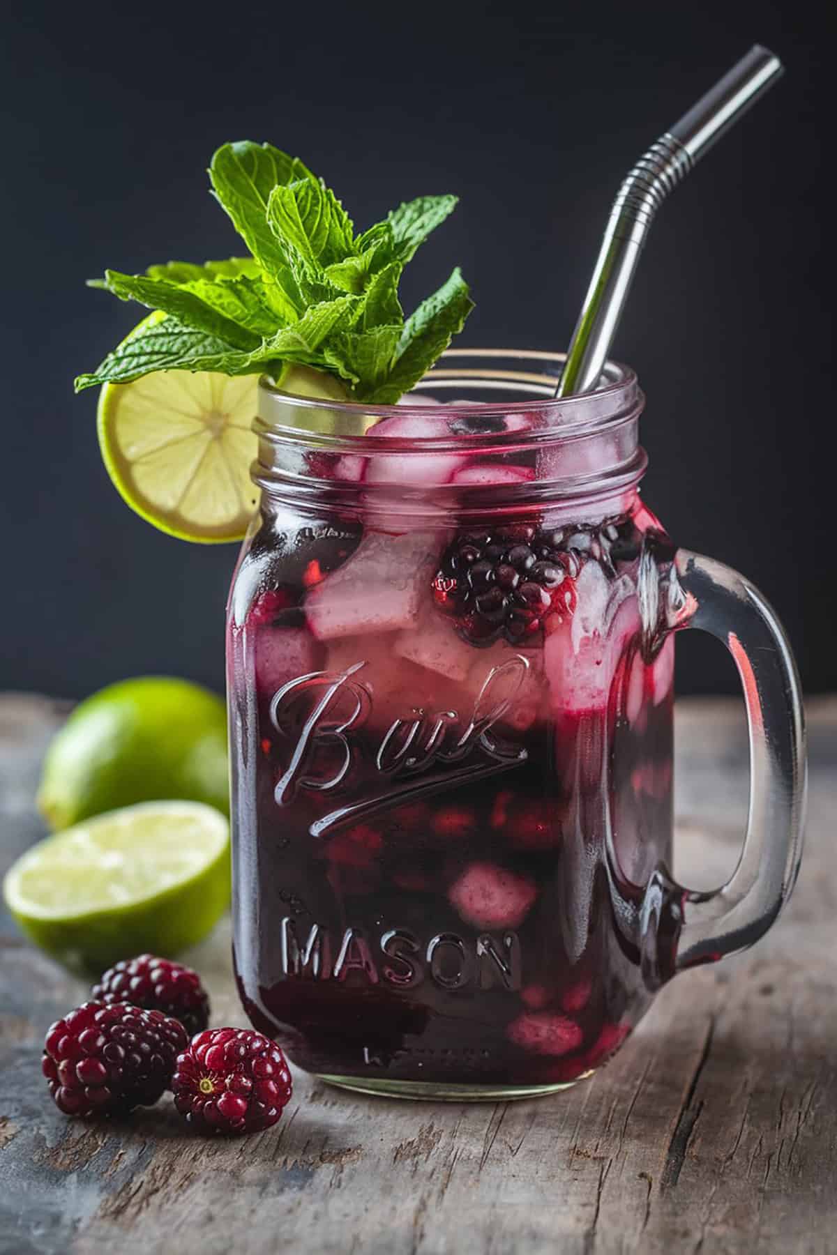 Blackberry Whiskey Smash