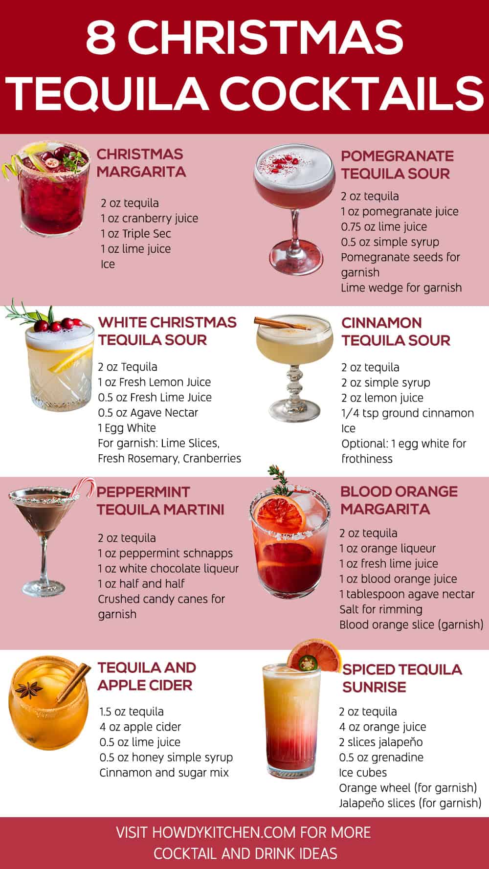 Christmas Tequila Cocktails Recipes