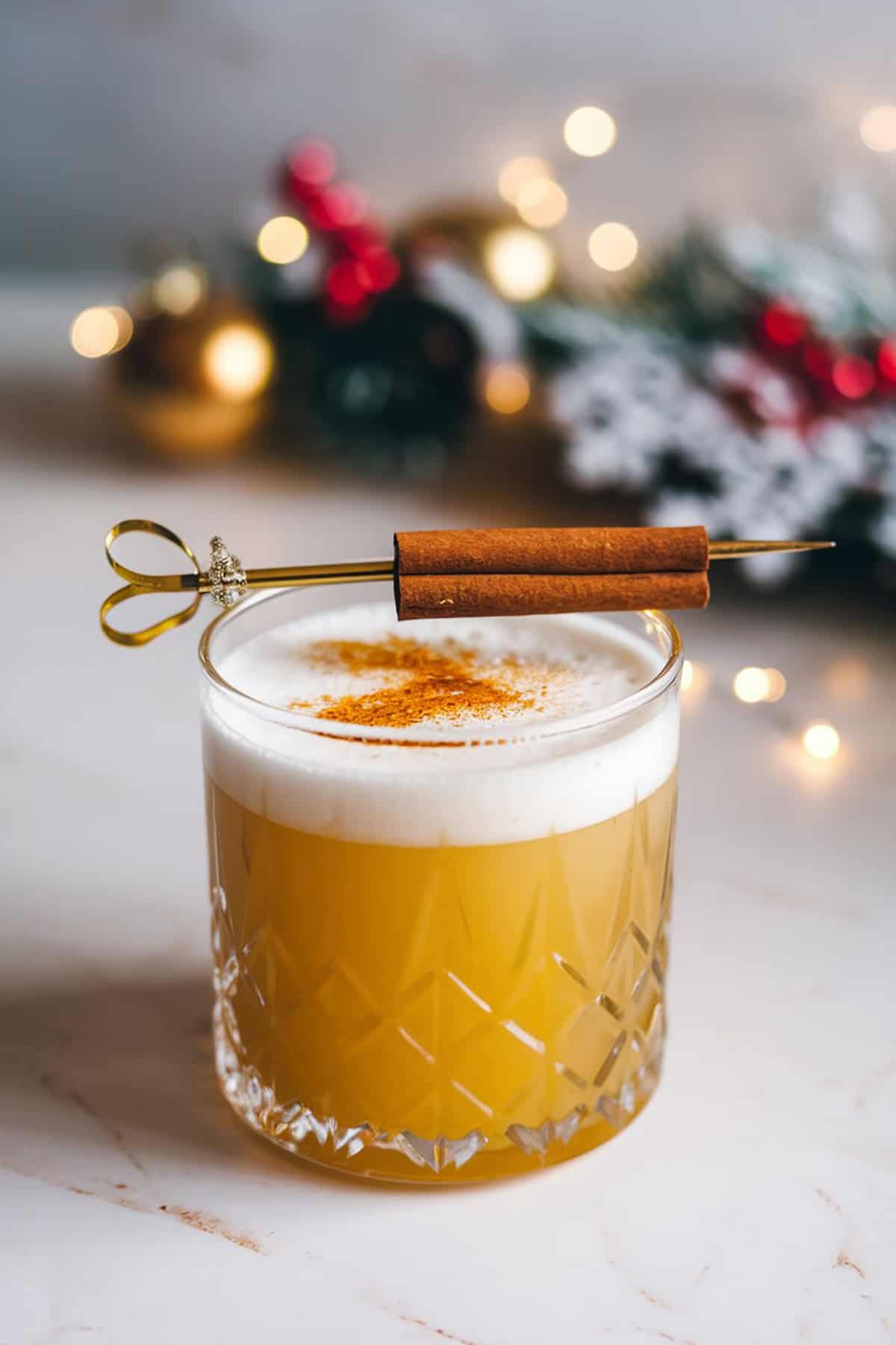 Christmas Whiskey Sour