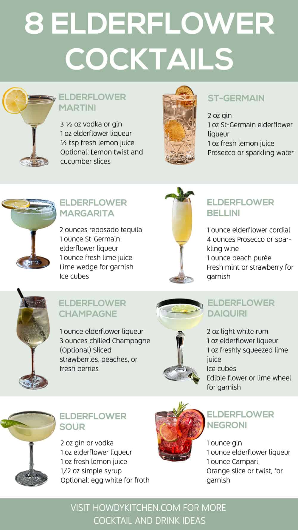 Elderflower Cocktails Recipes