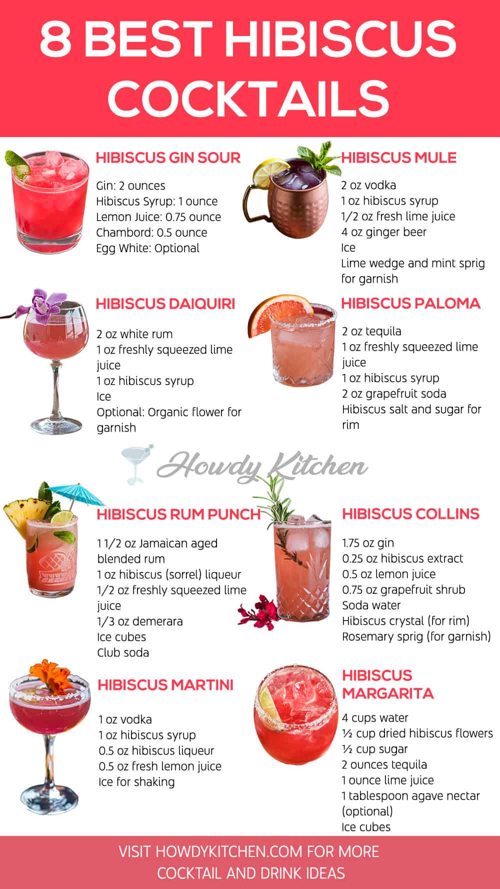 Hibiscus Cocktails Recipes