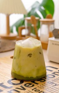 Iced Matcha Coffee Latte