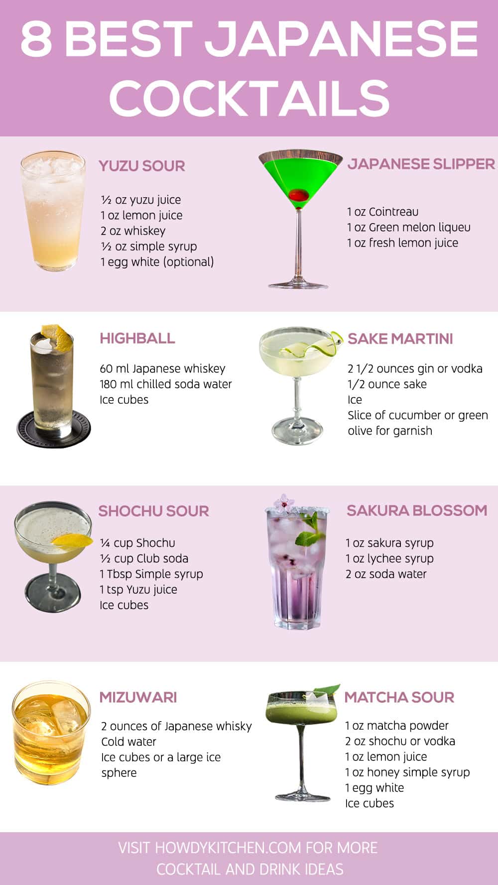 Japanese Cocktails Recipes