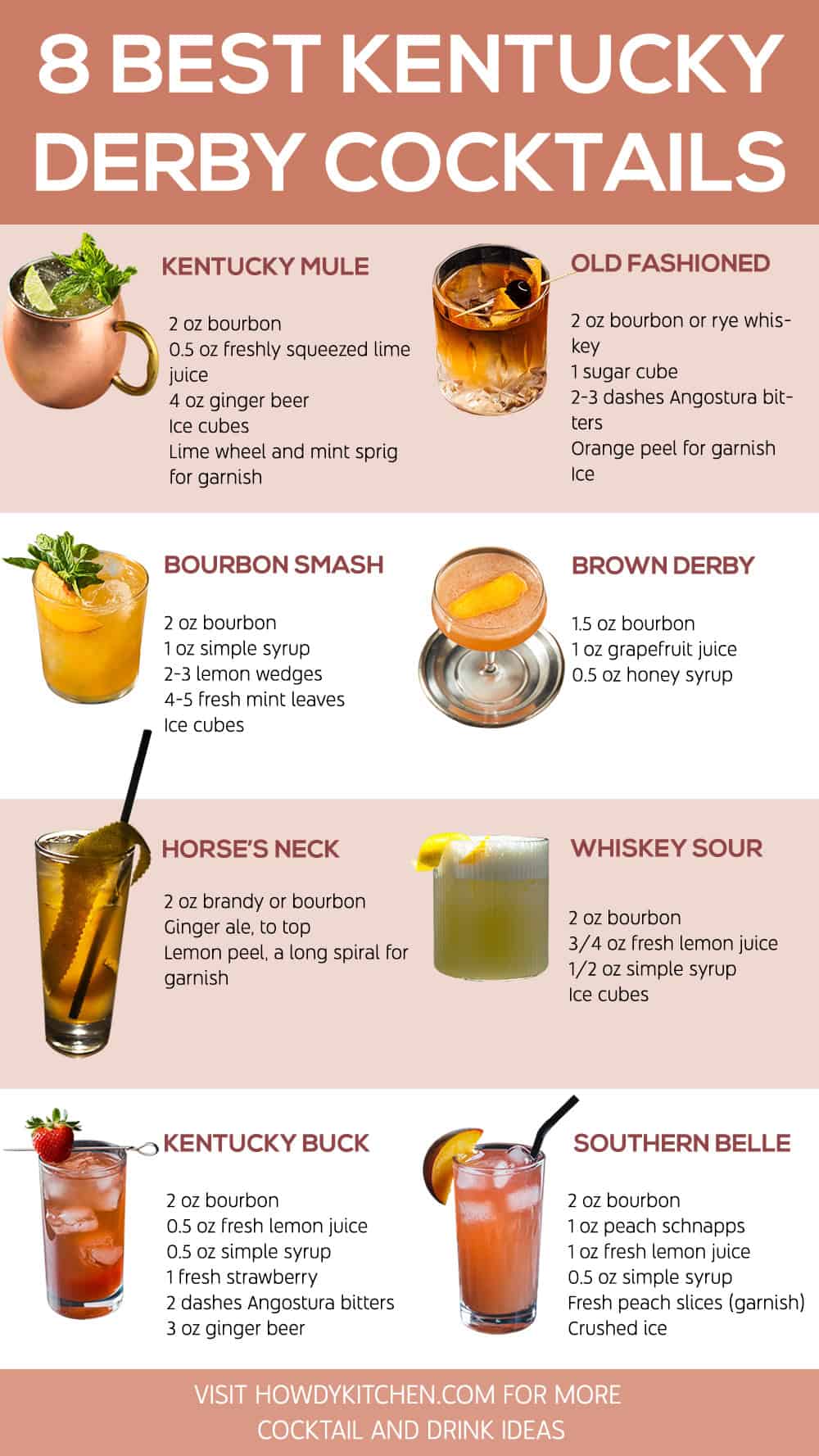 Kentucky Derby Cocktails Recipes