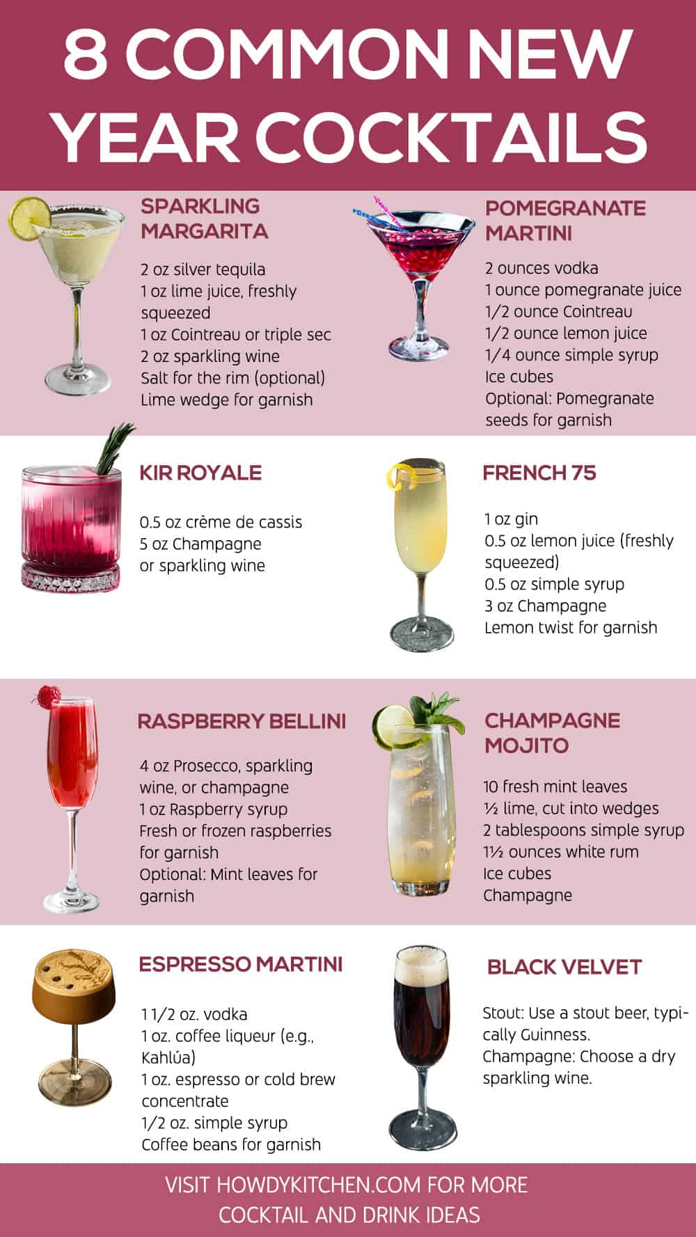 New Year Cocktails Recipes