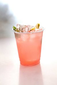 Pink rose lemonade