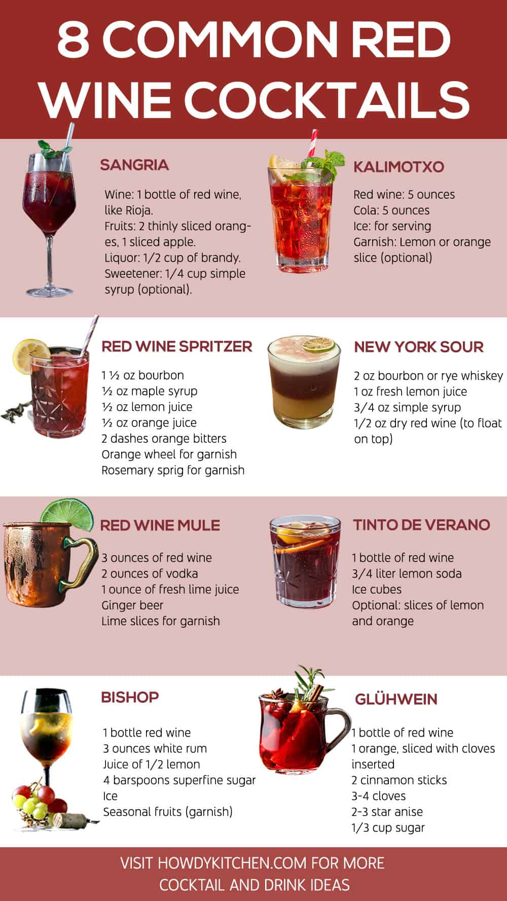 Red Wine Cocktails Recipes