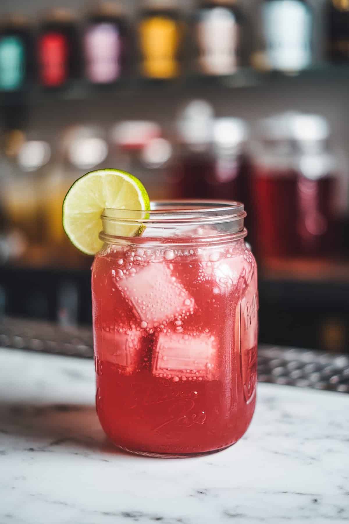 Rhubarb Ginger Fizz