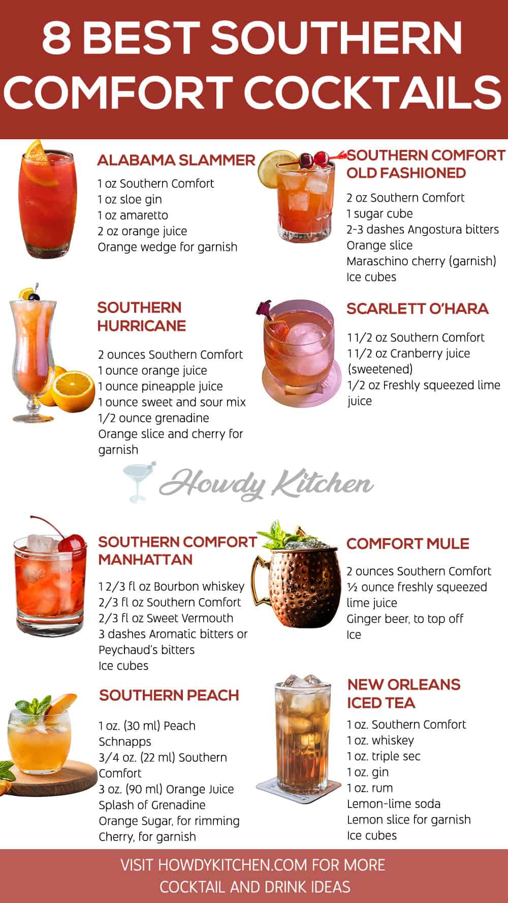 Southern Comfort Cocktails Recipes