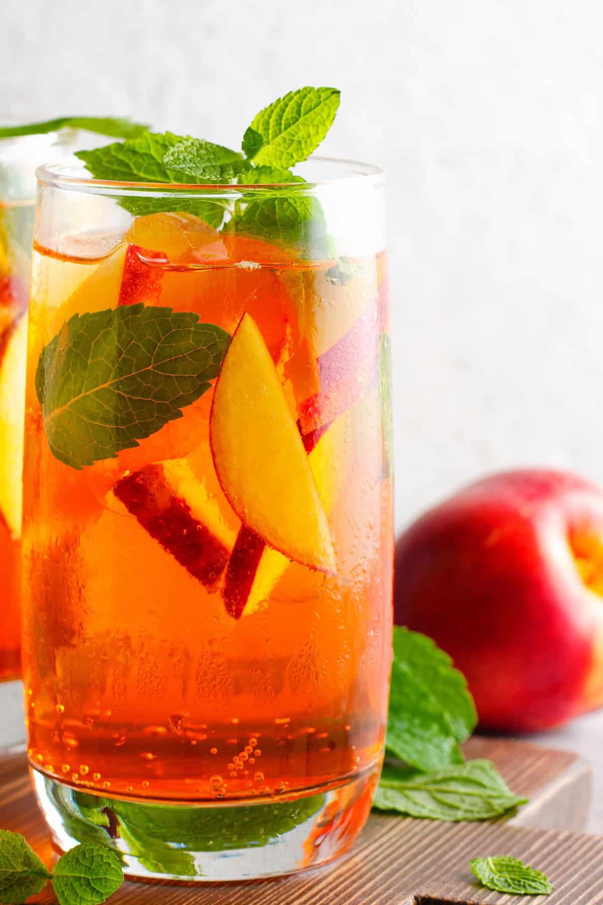 Sparkling Peach Mocktail