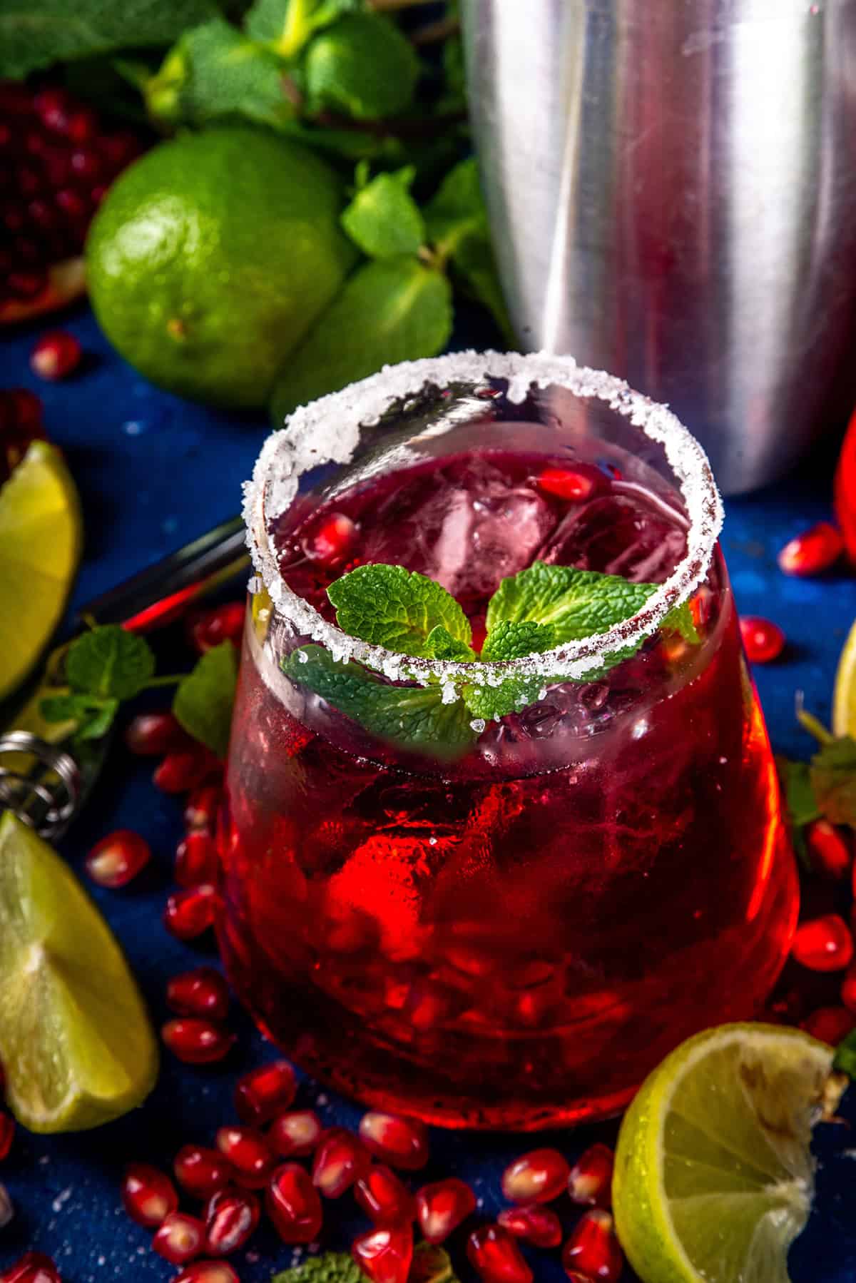 Sparkling Pomegranate Mocktail