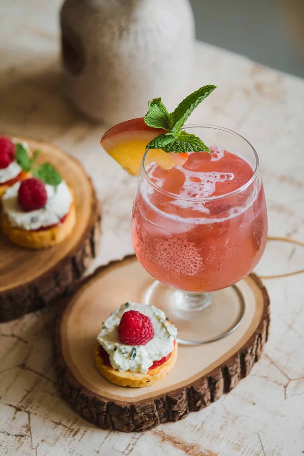 Sparkling Rosé Punch