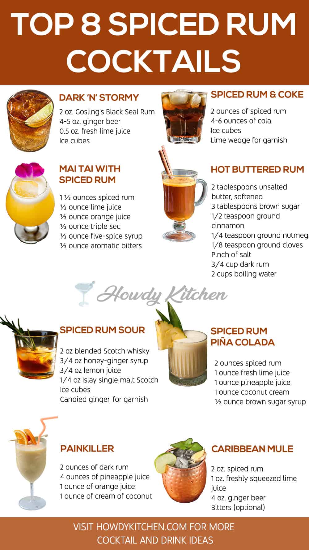Spiced Rum Cocktails Recipes