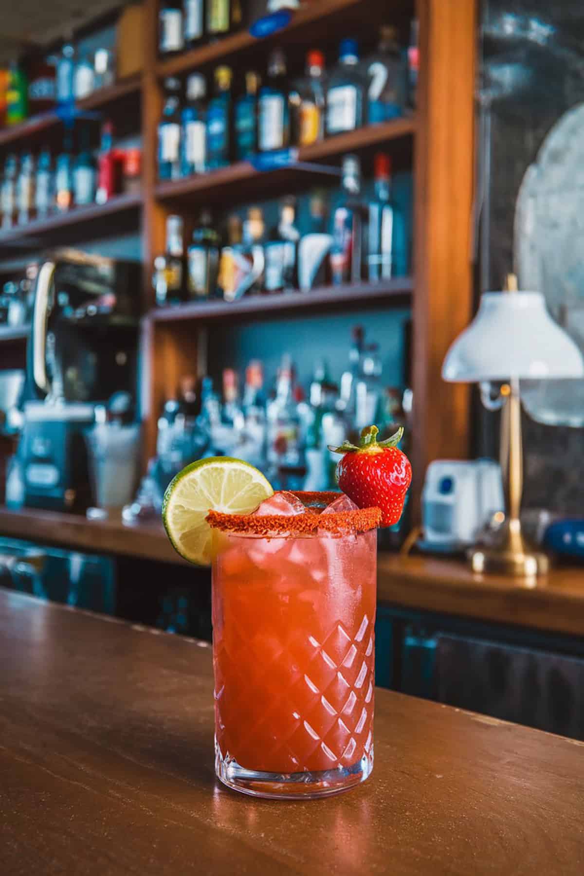 Spicy Strawberry Margarita