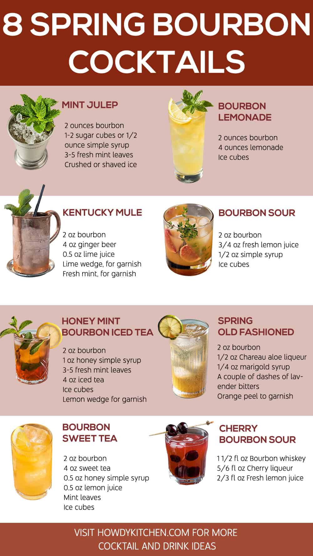 Spring Bourbon Cocktails