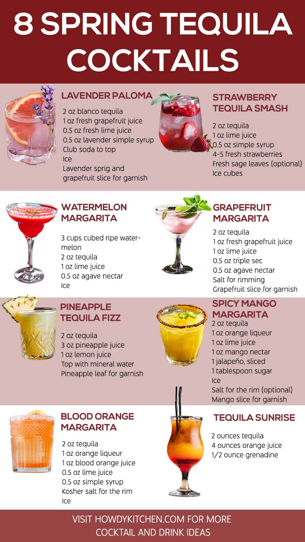 Spring Tequila Cocktails Recipes