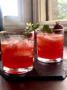 Strawberry Bourbon Smash