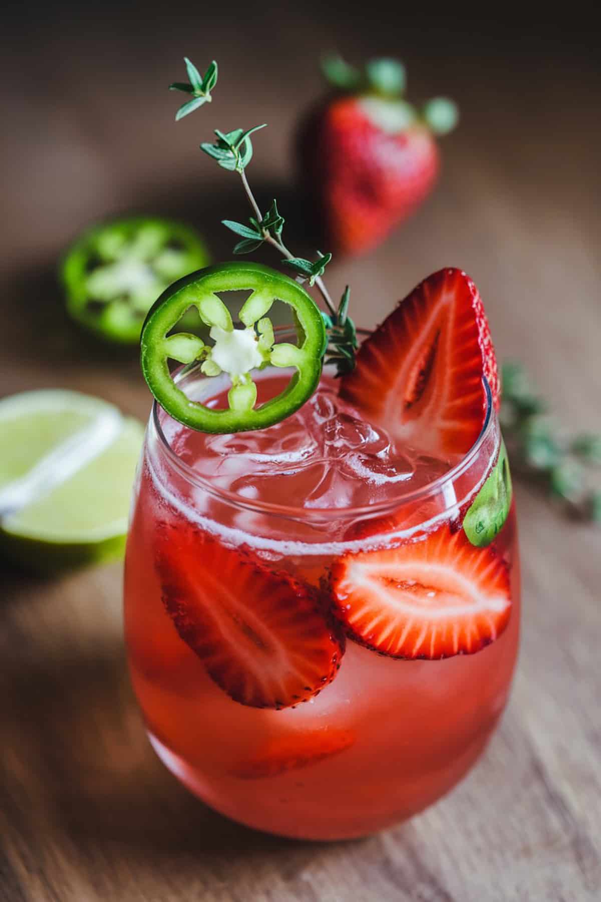 Strawberry Jalapeño Paloma