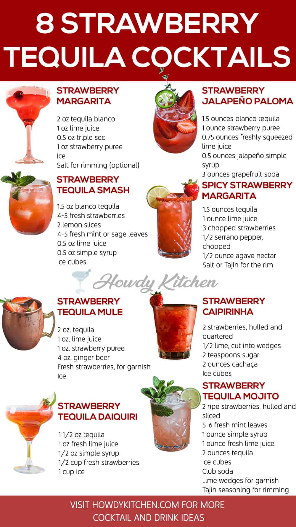 Strawberry Tequila Cocktails recipes