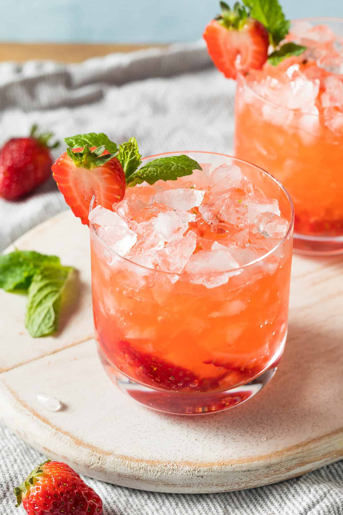 Strawberry Vodka Smash