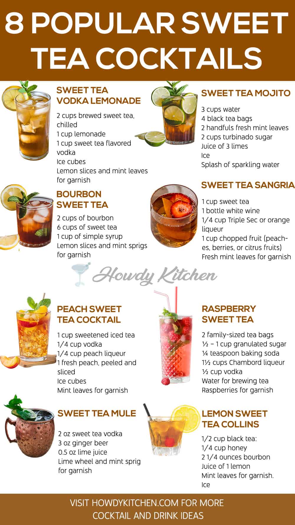 Sweet Tea Cocktails Recipes