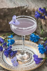 Violet Champagne Cocktail