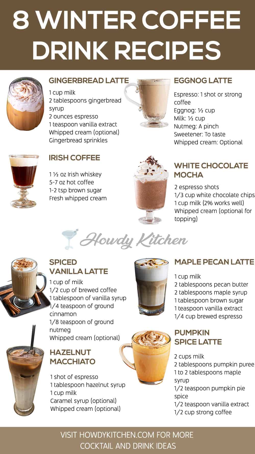 Winter Coffee Drink Recipes Template