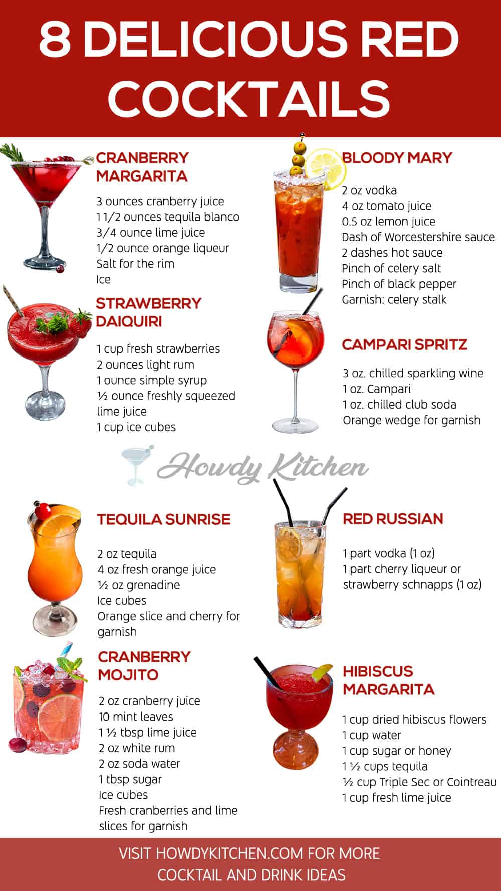 red cocktails Recipes