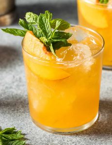 Peach Bourbon Smash