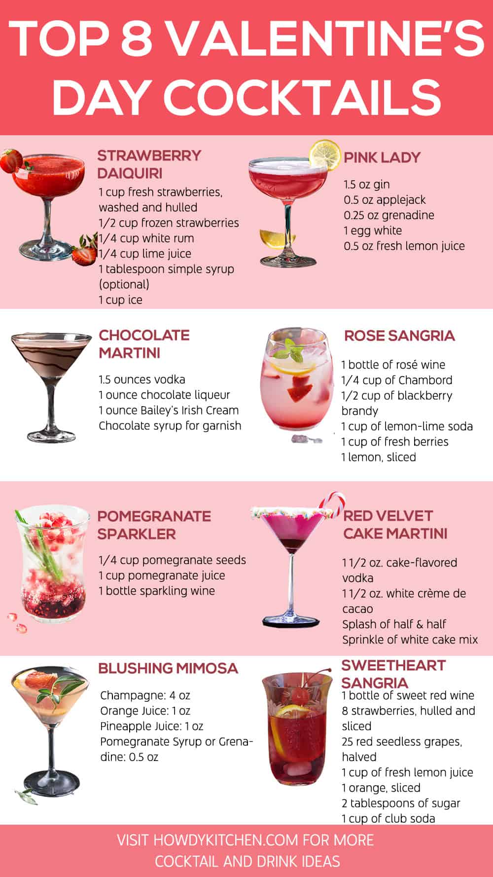 Valentine’s Day Cocktails Recipes