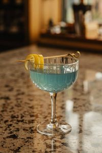 Blue Raspberry Lemon Drop Martini