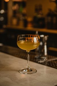 Caramel Apple and Spiced Rum Cocktail